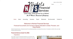 Desktop Screenshot of nicholsfinancialservices.com