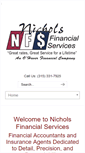 Mobile Screenshot of nicholsfinancialservices.com