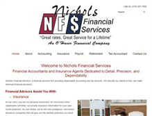 Tablet Screenshot of nicholsfinancialservices.com